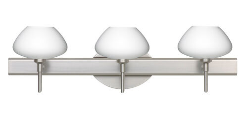 Peri 3 Light 23 inch Satin Nickel Vanity Lighting Wall Light in Halogen
