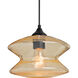 Zen 1 Light Black Outdoor Pendant
