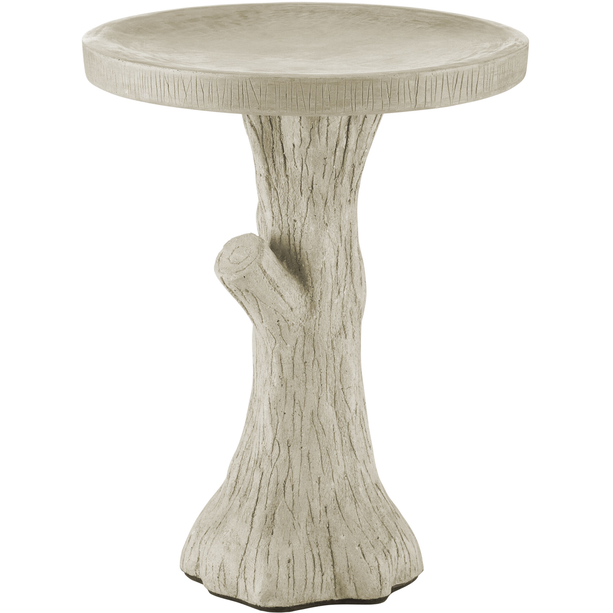 Faux Bois Portland Bird Bath, Medium