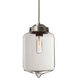 Olin 1 Light Satin Nickel Stem Pendant Ceiling Light