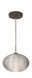 Pape 10 LED Bronze Pendant Ceiling Light in Glitter Glass