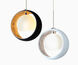 Pogo 1 Light Bronze Pendant Ceiling Light in Halogen, Gold/Inner Gold Foil Glass