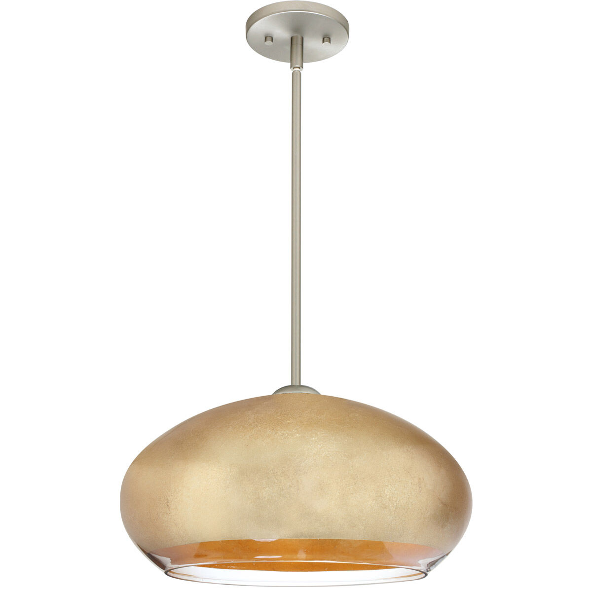 Brio 14 LED Satin Nickel Stem Pendant Ceiling Light