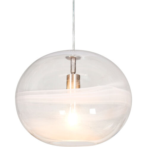 Geno 1 Light Satin Nickel Pendant Ceiling Light