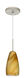 Chrissy 1 Light Satin Nickel Pendant Ceiling Light in Honey Glass