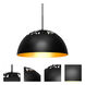 Gordy 1 Light Black Cord Pendant Ceiling Light