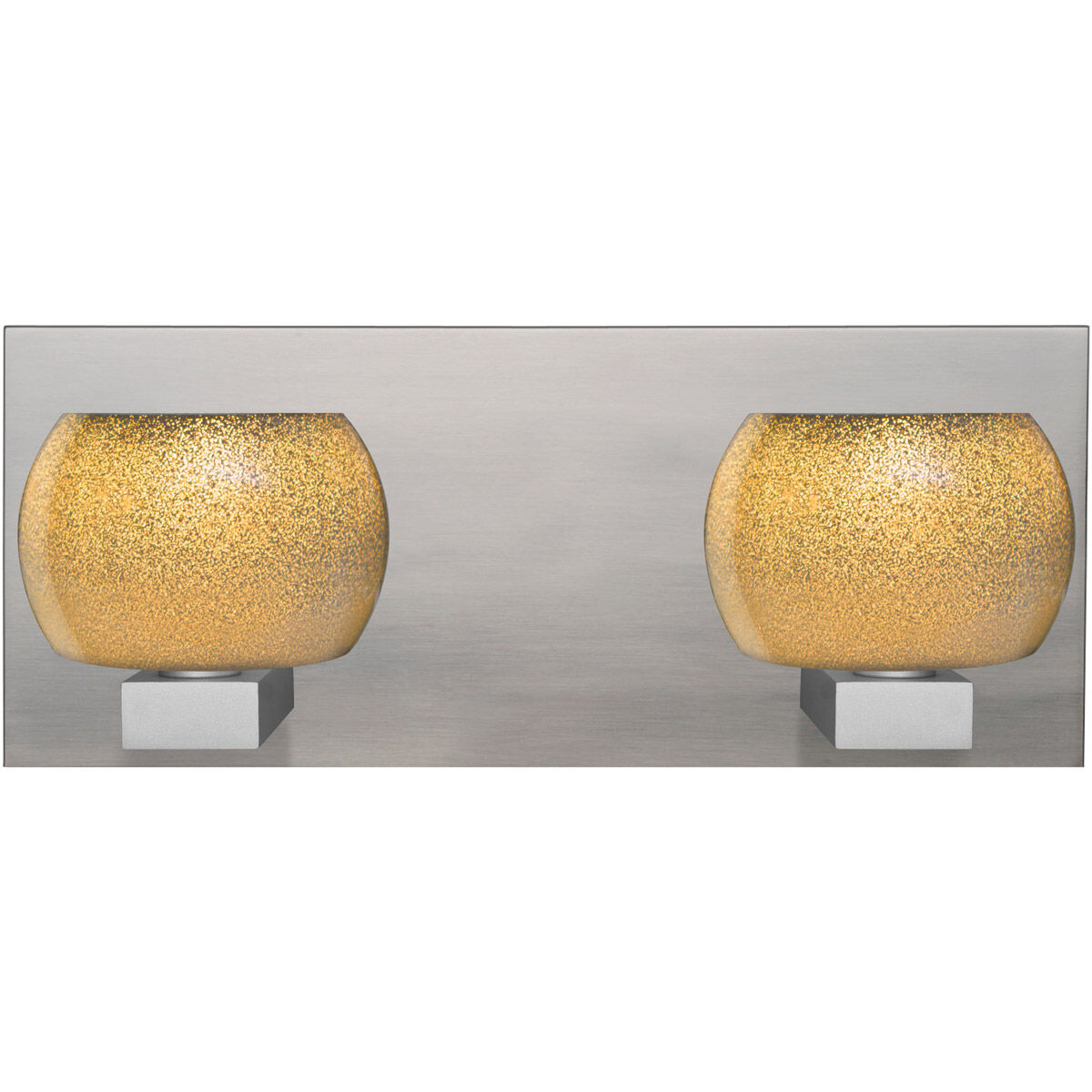 Keno 2 Light Satin Nickel Vanity Light Wall Light