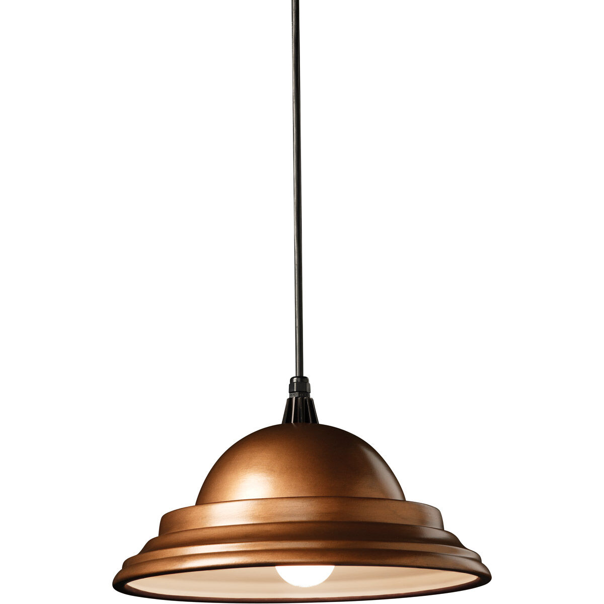Radiance LED 14 inch Hammered Iron Pendant Ceiling Light