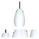 Pera 9 LED Black Stem Pendant Ceiling Light