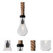 Dash LED Black Pendant Ceiling Light in Edison LED