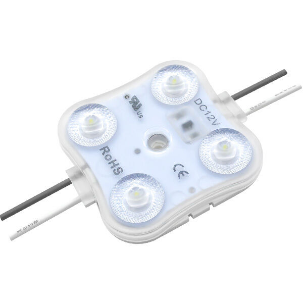 Channel Ray Static White 1 Light Clear LED Module Ceiling Light