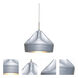 Lotus LED Satin Nickel Cord Pendant Ceiling Light