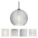 Kristall 6 1 Light Black Cord Pendant Ceiling Light