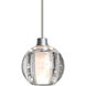 Boca 5 1 Light Satin Nickel Cord Pendant Ceiling Light