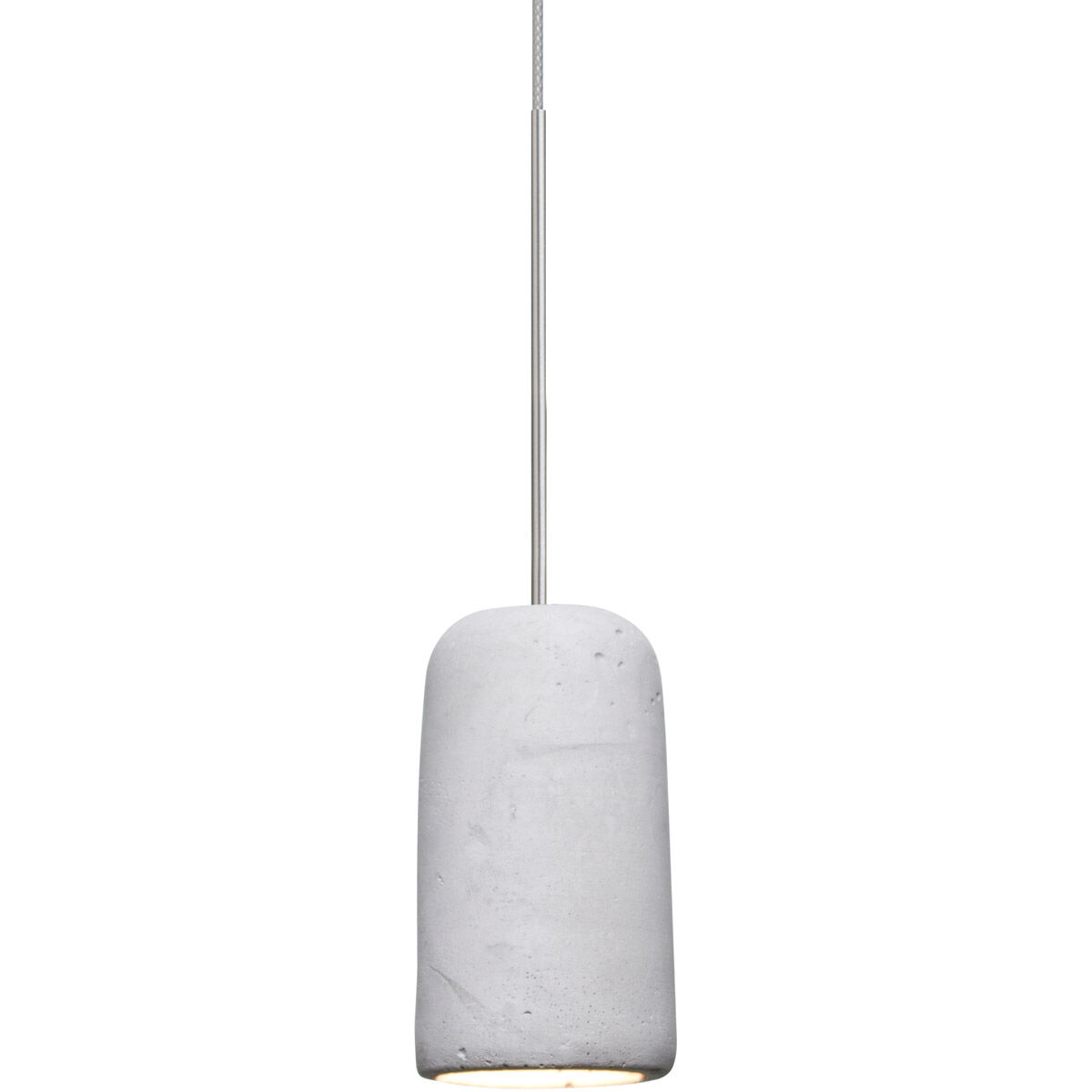 Glide LED Satin Nickel Cord Pendant Ceiling Light in Natural Concrete