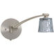 Nico 3 1WW 13 inch 50 watt Satin Nickel Swing Arm Sconce Wall Light