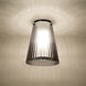 Dion 1 Light 6.13 inch Black Flush Mount Ceiling Light