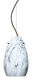Pera 9 LED Bronze Pendant Ceiling Light in Marble Grigio Glass