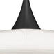 Spazio LED Black Cord Pendant Ceiling Light