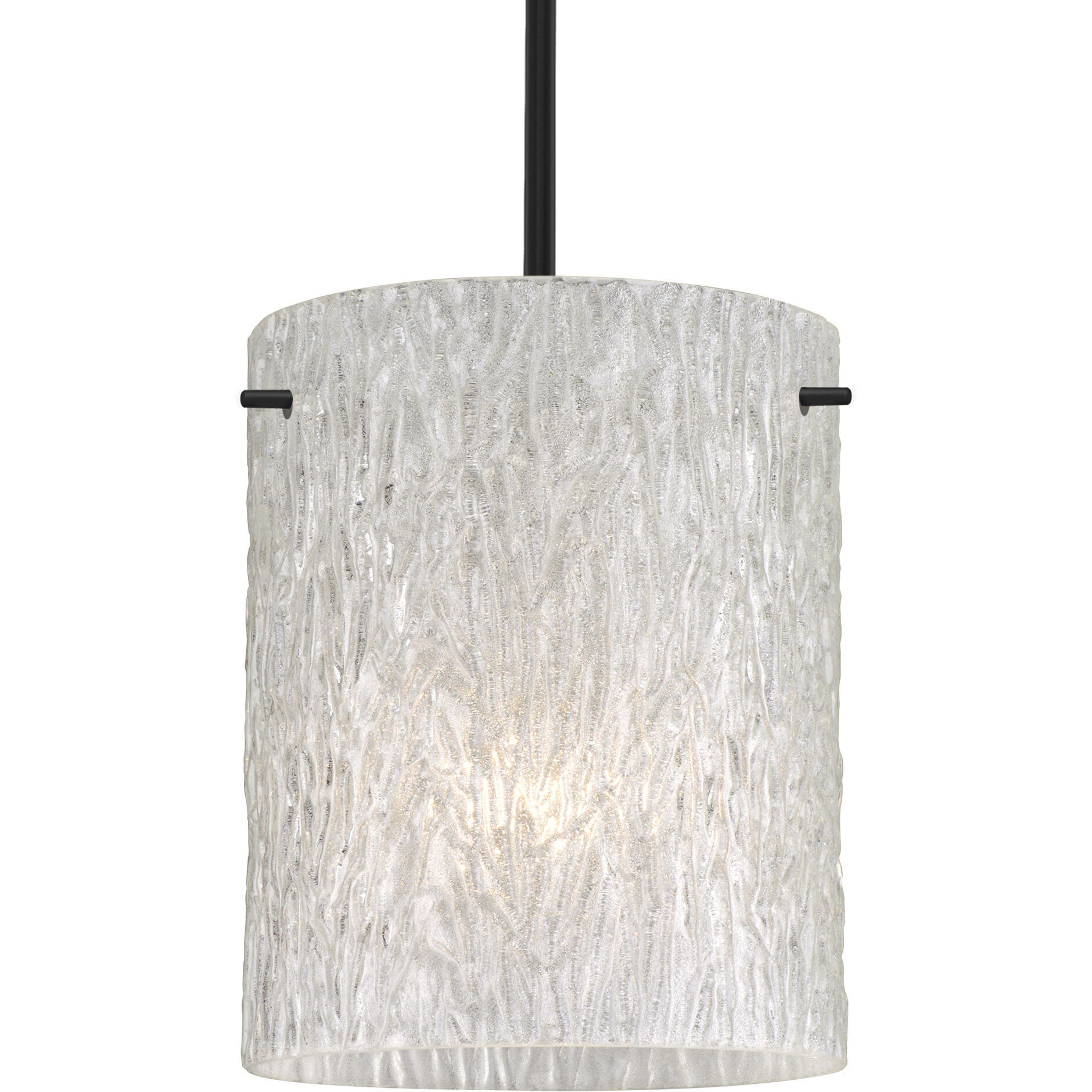 Tamburo 8 LED Black Stem Pendant Ceiling Light