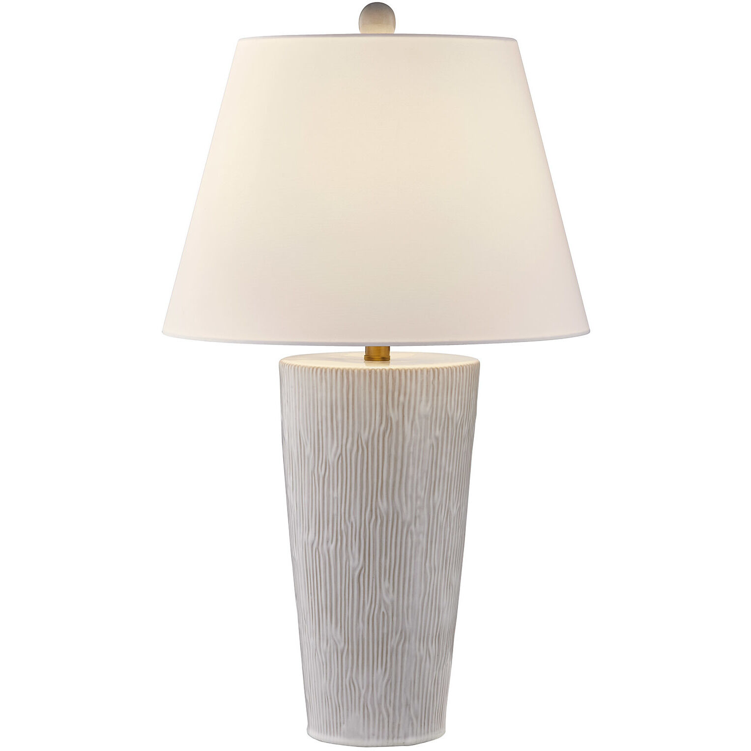 James 29 inch 100.00 watt Distressed White Table Lamp Portable Light, Coco & Dash