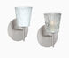 Nico 4 1 Light 5 inch Chrome Mini Sconce Wall Light in Halogen, Clear Stone Glass
