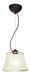 Pica 9 1 Light Bronze Pendant Ceiling Light in Incandescent, White Sand Glass