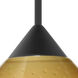 Kona 1 Light Black Cord Pendant Ceiling Light