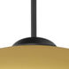 Peri 1 Light Black Cord Pendant Ceiling Light
