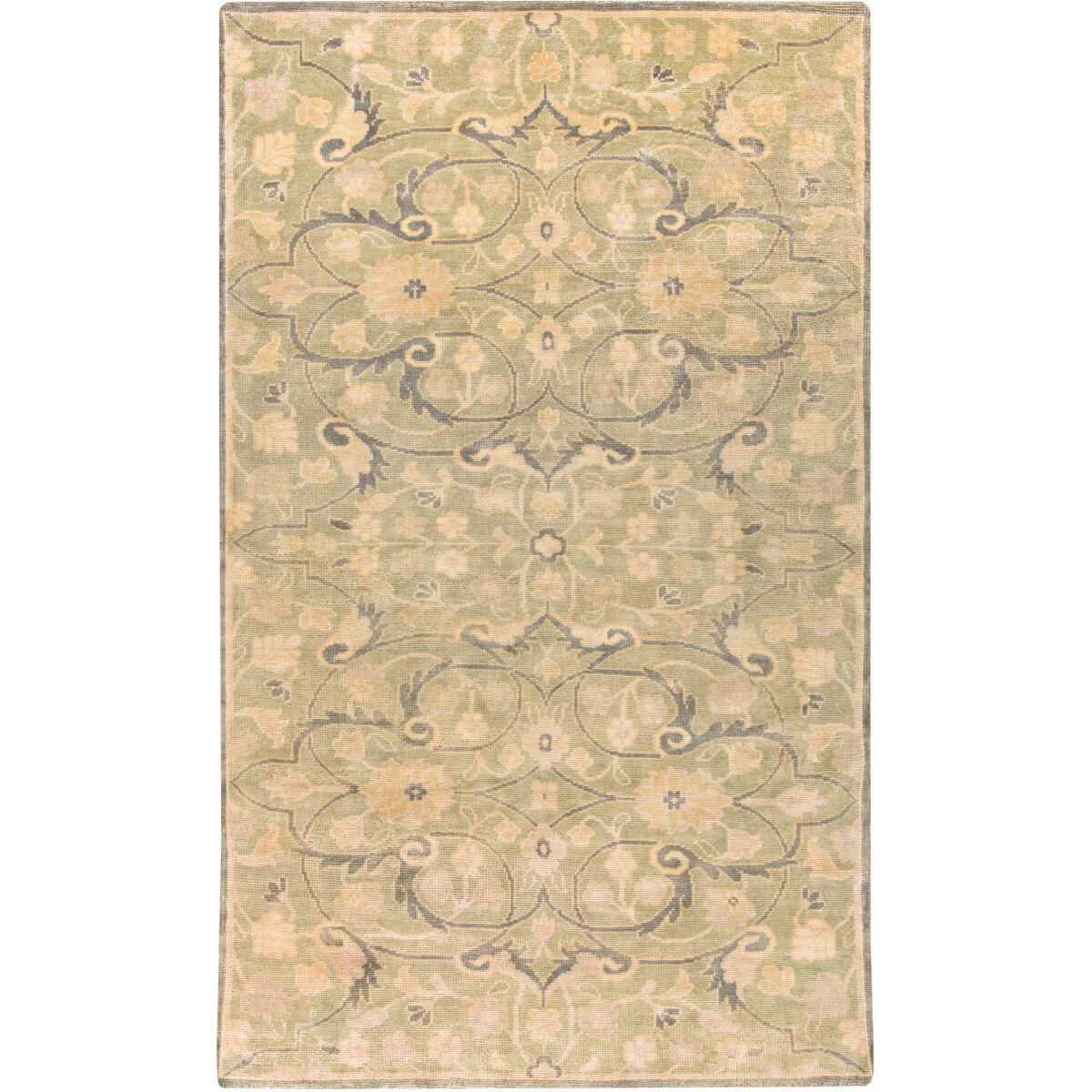 Ainsley 102 X 66 inch Moss, Dark Brown, Beige, Tan Rug