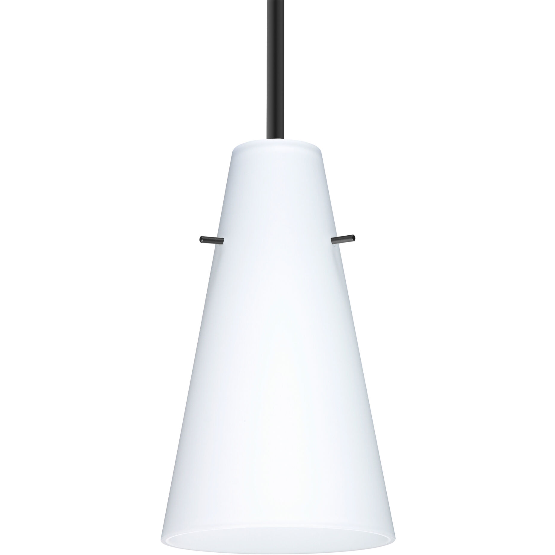 Cierro 1 Light Black Stem Pendant Ceiling Light