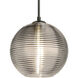 Kristall 8 LED Black Cord Pendant Ceiling Light