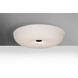 Nimbus 1 Light 17 inch Black Flush Mount Ceiling Light