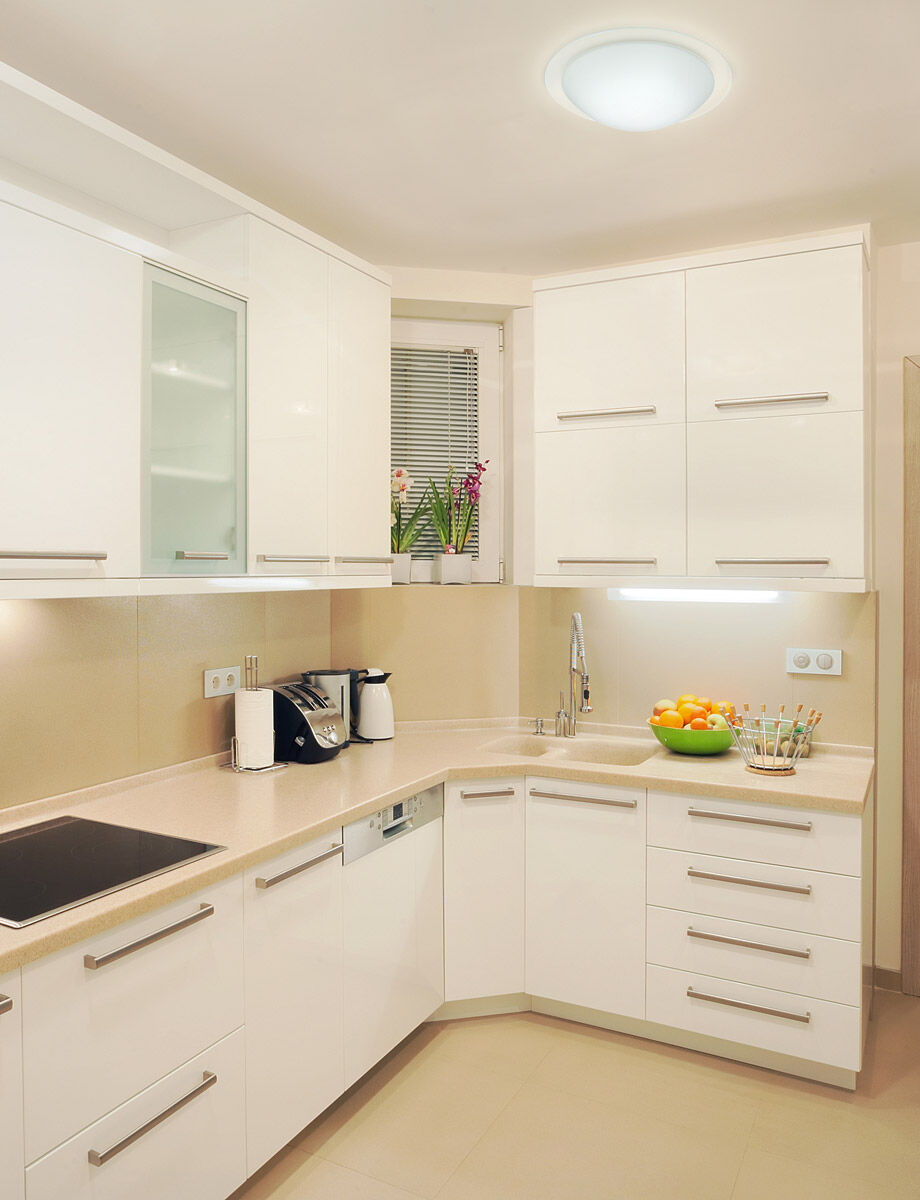 Ring 13 1 Light 13 inch Flush Mount Ceiling Light in Incandescent, White/Clear Ring Glass