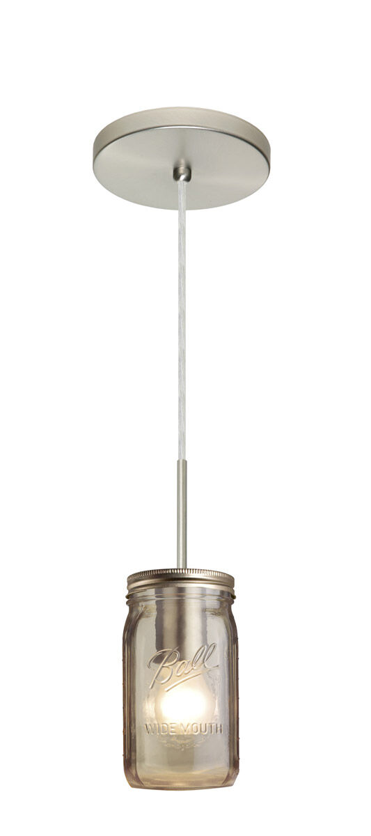 Milo 4 1 Light Satin Nickel Pendant Ceiling Light in Smoke Glass