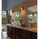 Lava 3 Light 23 inch Black Vanity Light Wall Light