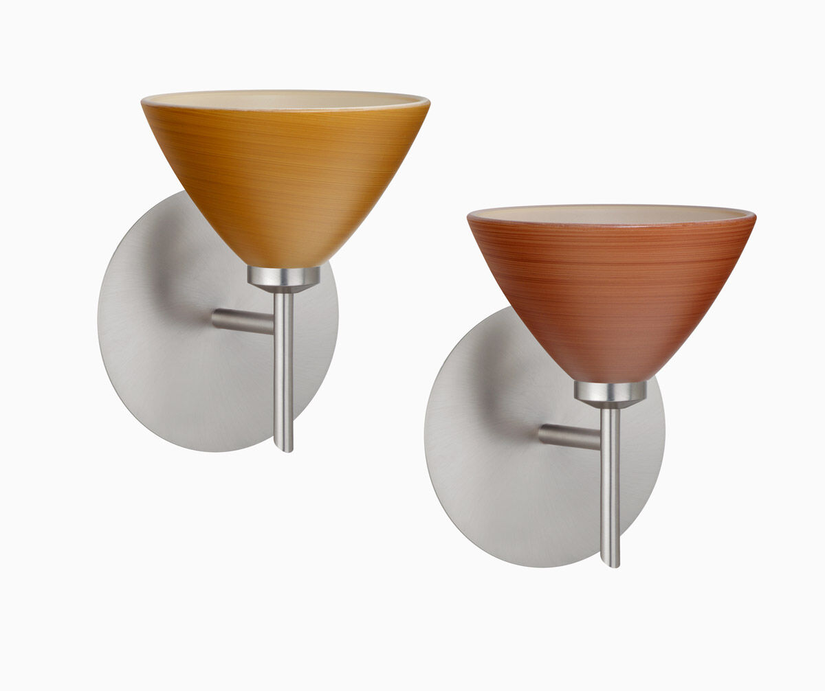 Domi 1 Light 5 inch Chrome Mini Sconce Wall Light in Halogen, White Glass