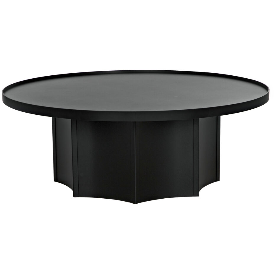 Rome 47.5 X 47.5 inch Matte Black Coffee Table