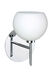Palla 5 1 Light 5 inch Chrome Mini Sconce Wall Light in Halogen, Opal Matte Glass
