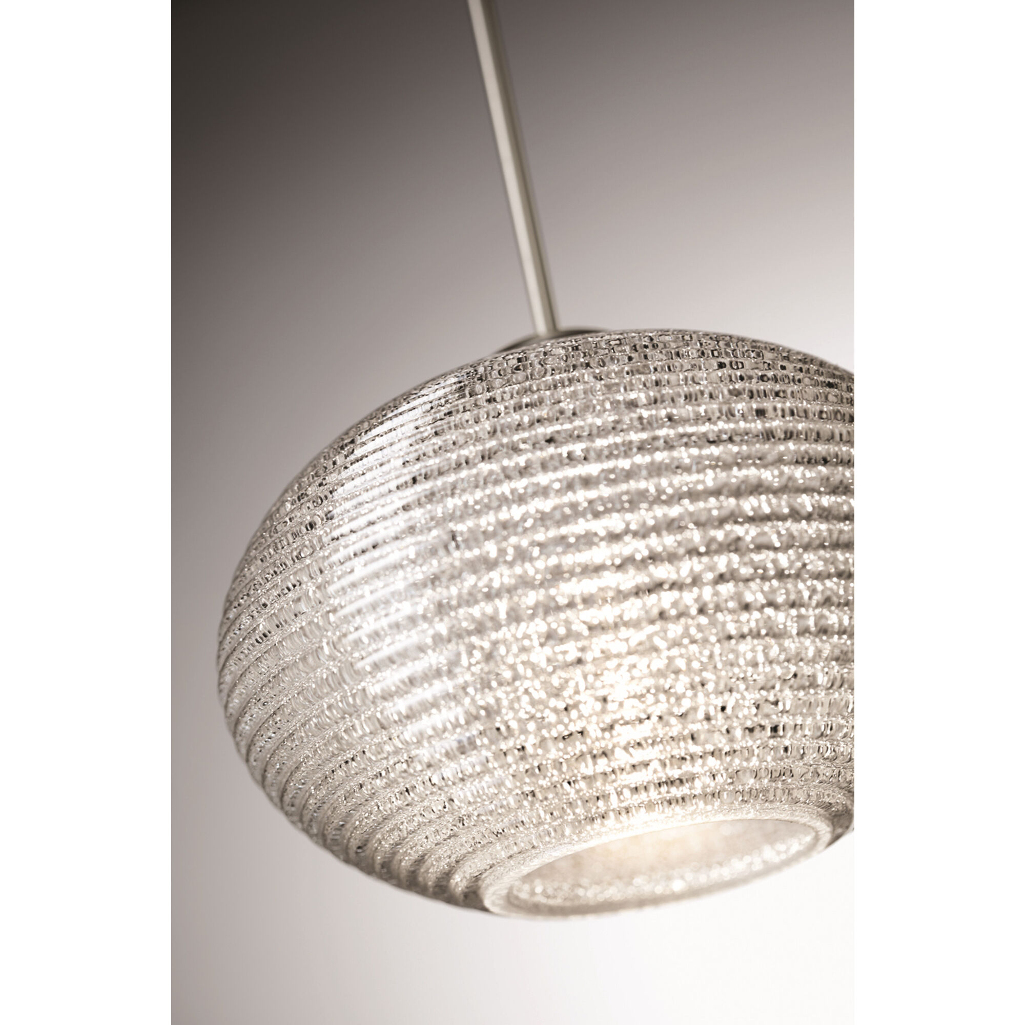 Besa Lighting 1XT 5612GL LED SN Lasso Pendant Light Satin Nickel