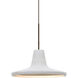 Modus LED Bronze Cord Pendant Ceiling Light in White Glass
