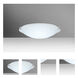 Trio 12 1 Light 12 inch Satin Nickel Flush Mount Ceiling Light in Incandescent, White Glass