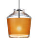 Pica 6 LED Black Cord Pendant Ceiling Light