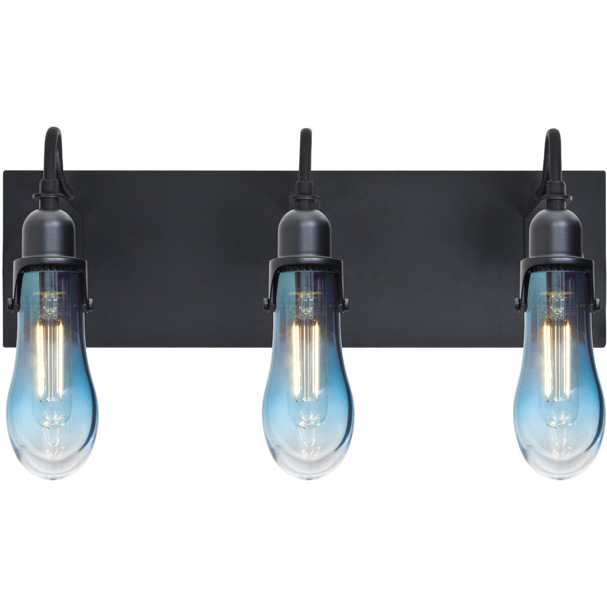 Wish 3 Light 20 inch Black Vanity Light Wall Light