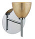 Divi LED 5 inch Chrome Mini Sconce Wall Light in Gold Foil Glass