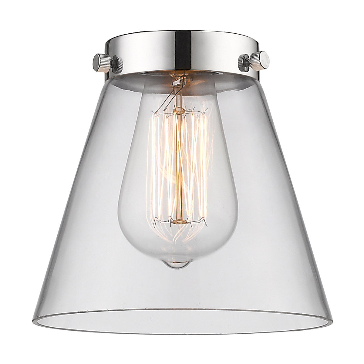 Small Cone Clear Glass, Small, Cone