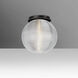 Kristall 8 1 Light 10 inch Black Semi-Flush Mount Ceiling Light