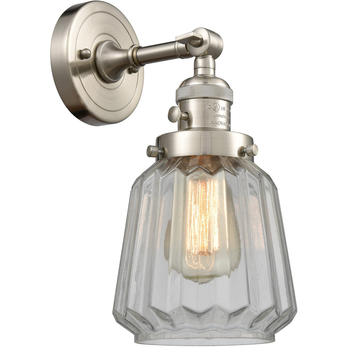 Franklin Restoration Chatham LED 6 inch Brushed Satin Nickel Sconce Wall Light, Franklin Restoration
