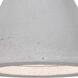 Gala LED Bronze Cord Pendant Ceiling Light in Natural Concrete