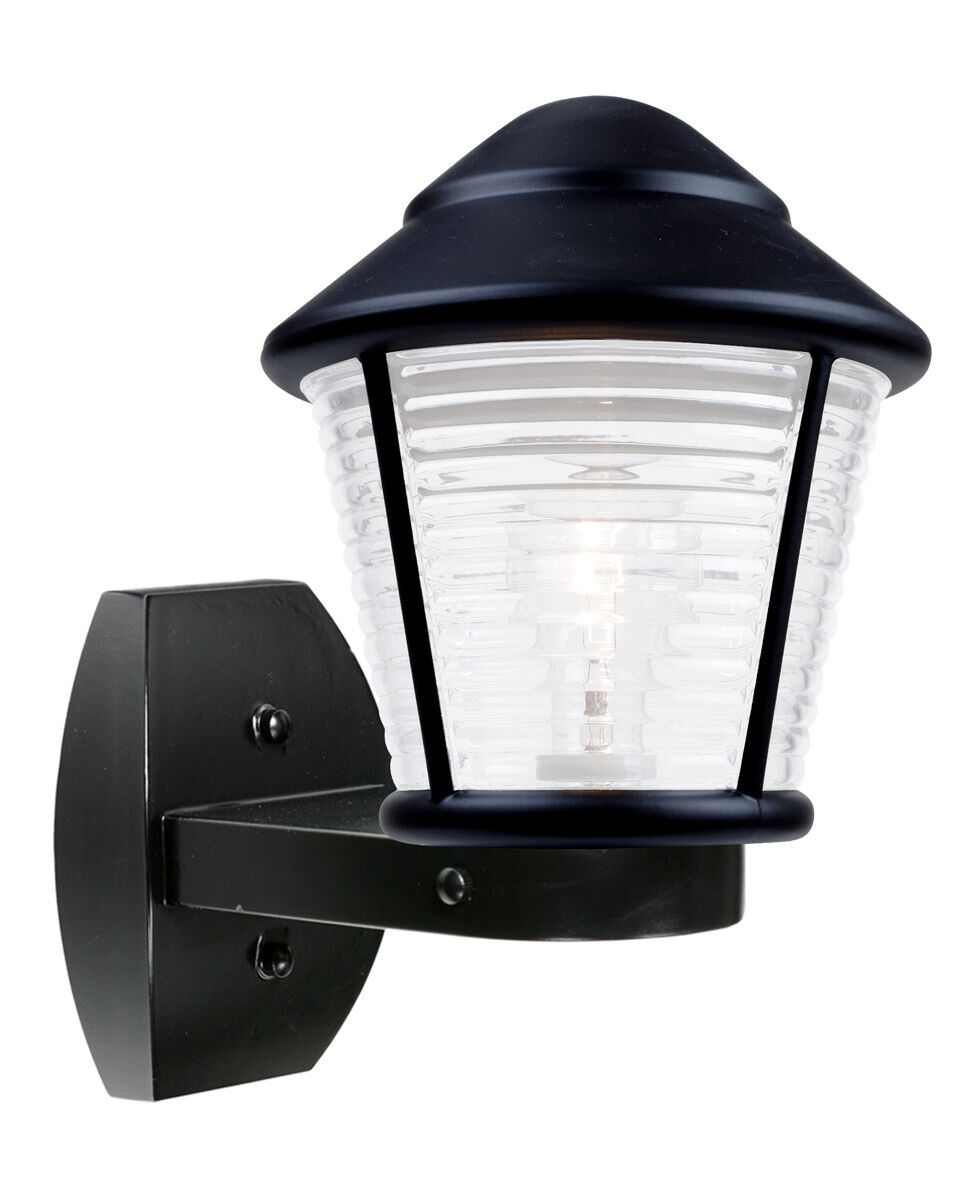 3100 Series 1 Light 12 inch Black Outdoor Sconce, Costaluz